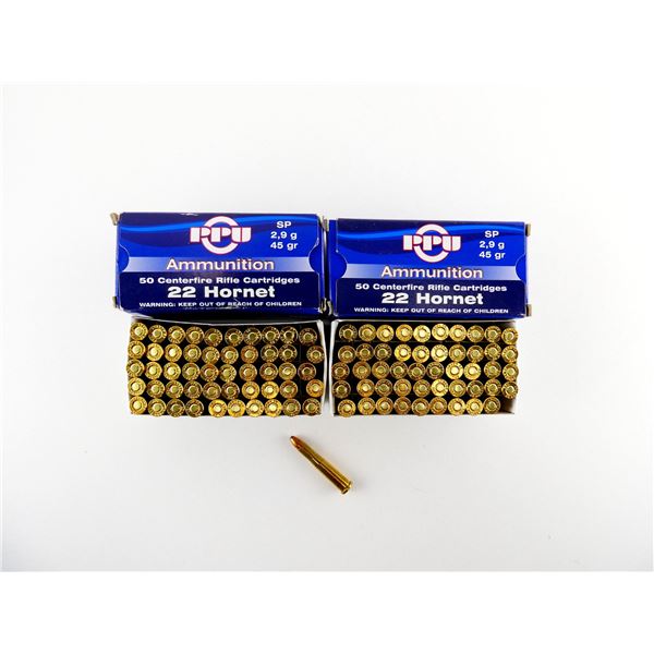 PPU .22 HORNET AMMO LOT