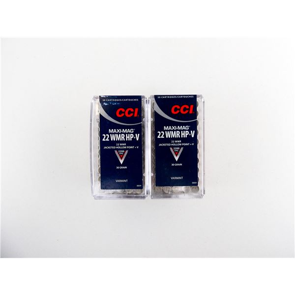 CCI MAXI-MAG .22 WMR AMMO LOT