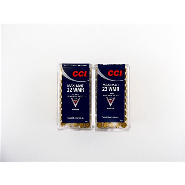 CCI MAXI-MAG .22 WMR AMMO LOT