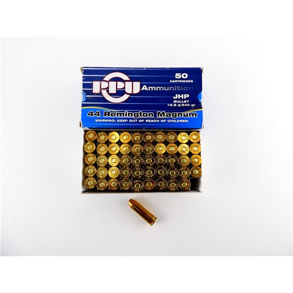 PPU .44 REM MAGNUM AMMO LOT