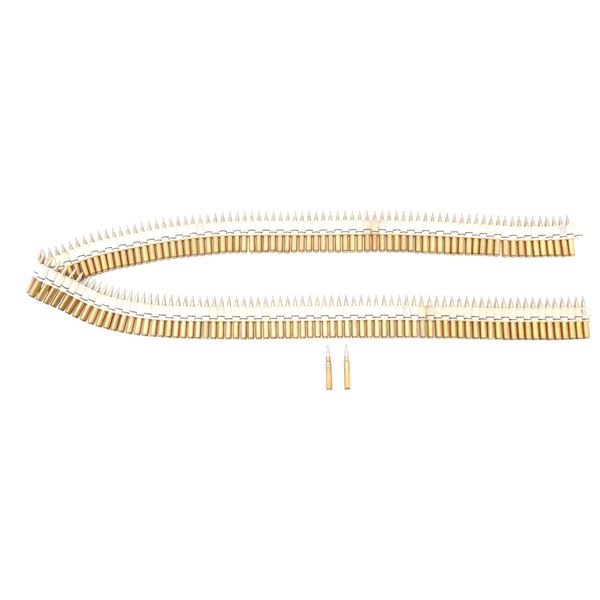 ASSORTED MILITARY 8X63MM SWEDISH  ON CLOTH BELT AMMO LOT