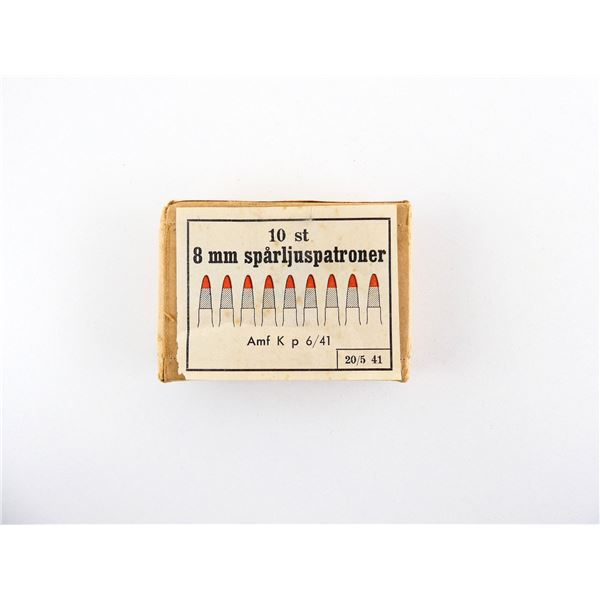 WWII SWEDISH MILITARY 8X63MM TRACERS AMMO LOT