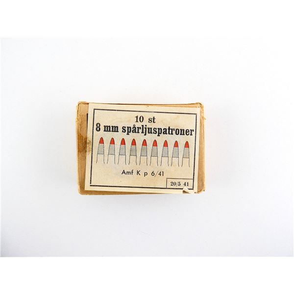 WWII SWEDISH MILITARY 8X63MM TRACERS AMMO LOT