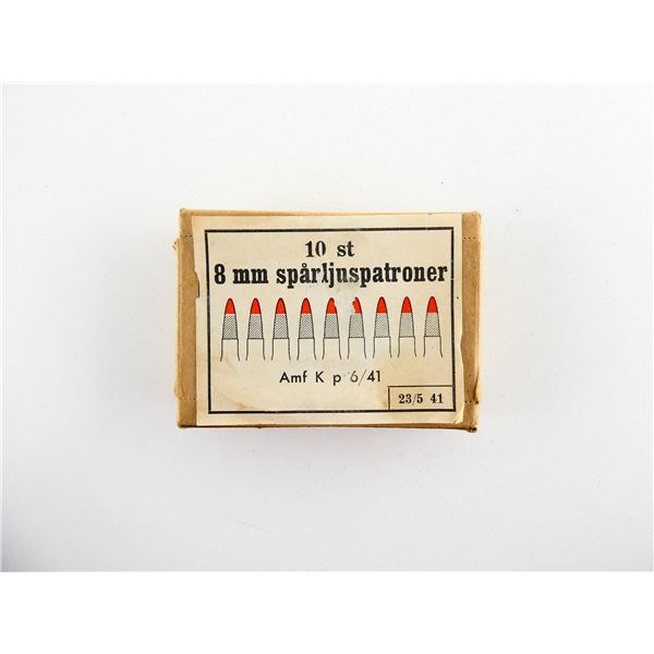 WWII SWEDISH MILITARY 8X63MM TRACERS AMMO LOT
