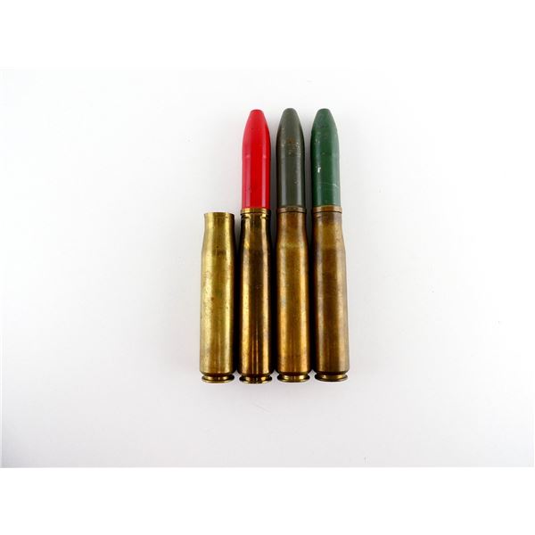 WWII ASSORTED CANADIAN MILITARY 20MM OERLIKON AMMO AND NON-PRIMED BRASS CASES LOT