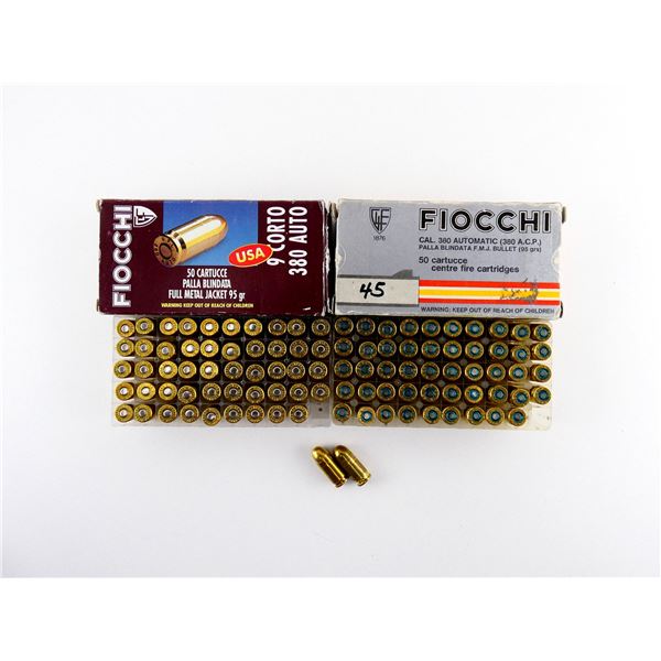 FIOCCHI .380 AUTO AMMO LOT