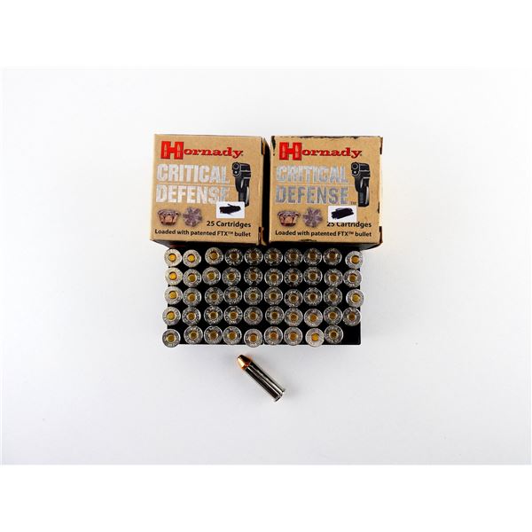 HORNADY CRITICAL DEFENSE .38 SPL +P AMMO LOT