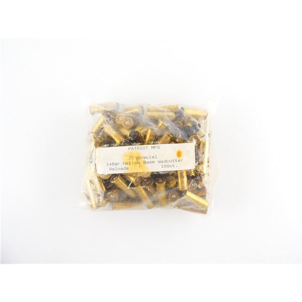 PATRIOT MFG FACTORY RELOADED .38 SPL AMMO LOT