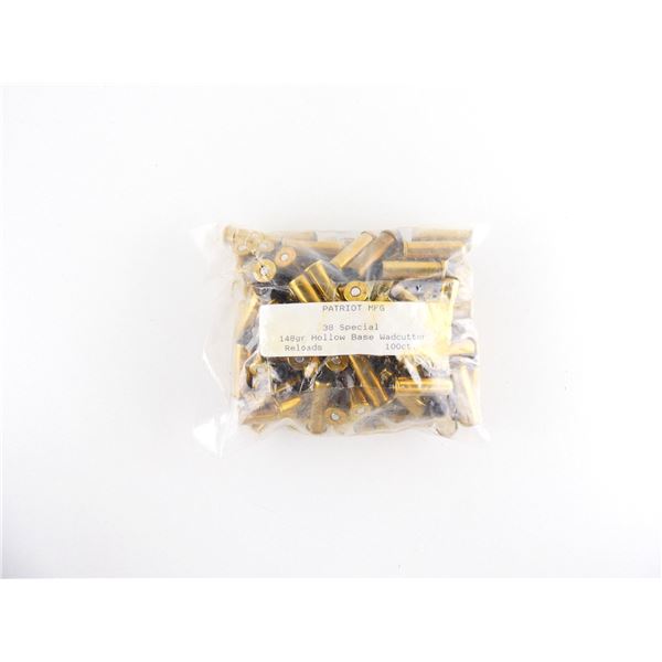 PATRIOT MFG FACTORY RELOADED .38 SPL AMMO LOT