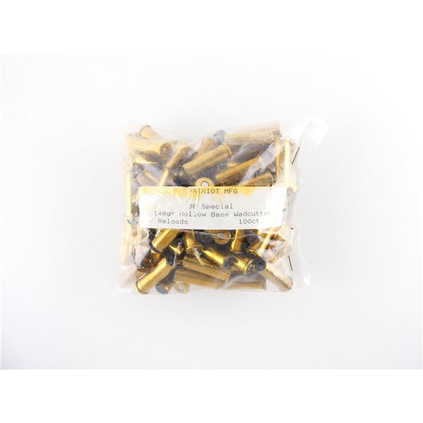 PATRIOT MFG FACTORY RELOADED .38 SPL AMMO LOT