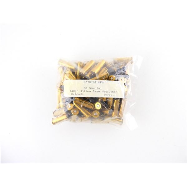 PATRIOT MFG FACTORY RELOADED .38 SPL AMMO LOT