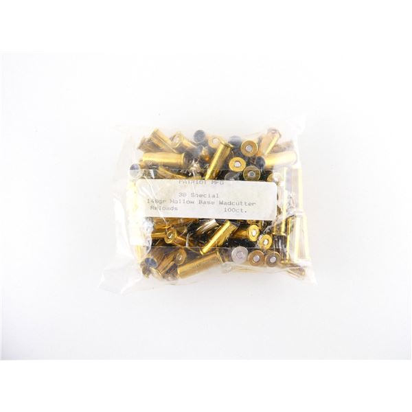 PATRIOT MFG FACTORY RELOADED .38 SPL AMMO LOT