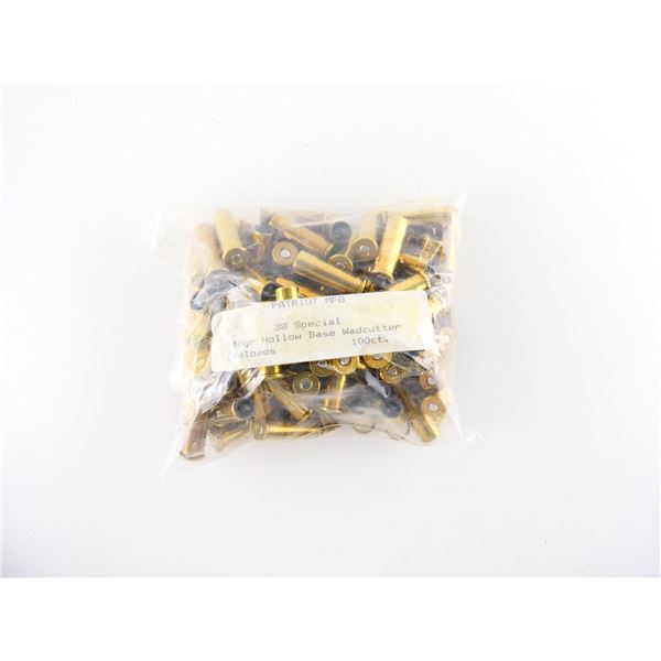 PATRIOT MFG FACTORY RELOADED .38 SPL AMMO LOT