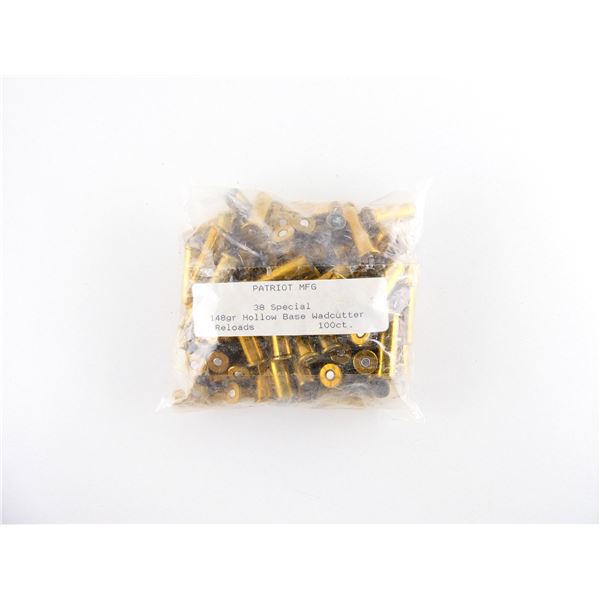 PATRIOT MFG FACTORY RELOADED .38 SPL AMMO LOT