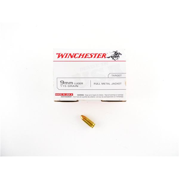 WINCHESTER 9MM LUGER AMMO LOT