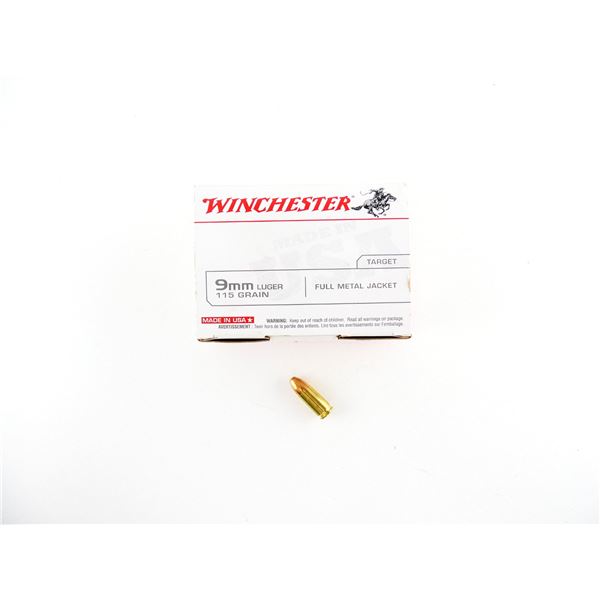 WINCHESTER 9MM LUGER AMMO LOT
