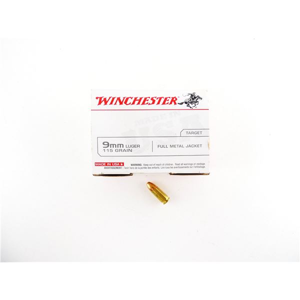WINCHESTER 9MM LUGER AMMO LOT