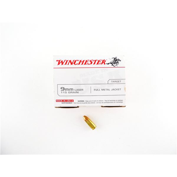WINCHESTER 9MM LUGER AMMO LOT