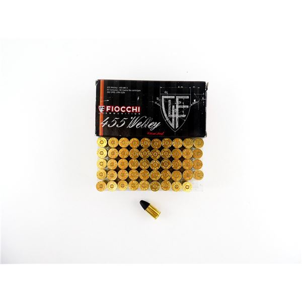 FIOCCHI .455 WEBLEY / .455 MK II AMMO LOT