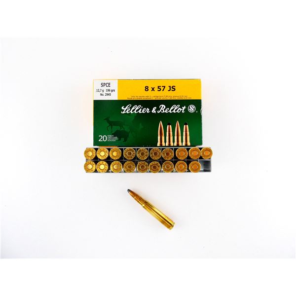 SELLIER & BELLOT 8X57 JS AMMO LOT