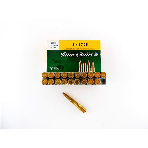 SELLIER & BELLOT 8X57 JS AMMO LOT