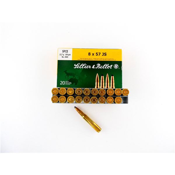 SELLIER & BELLOT 8X57 JS AMMO LOT