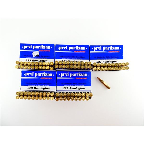 PRVI PARTIZAN .223 REM AMMO LOT