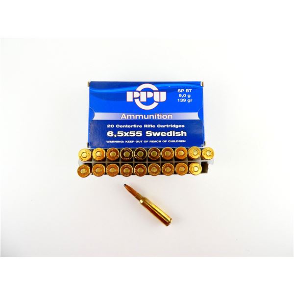PPU 6.5X55 SWEDISH AMMO LOT