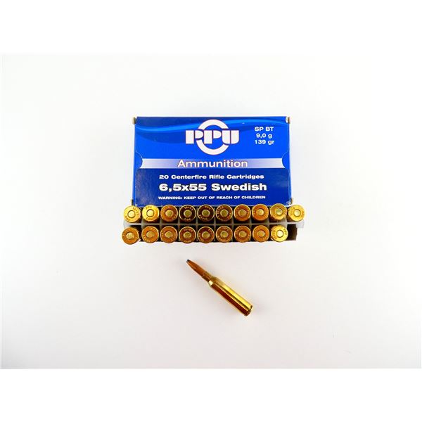 PPU 6.5X55 SWEDISH AMMO LOT