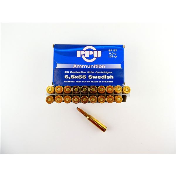 PPU 6.5X55 SWEDISH AMMO LOT