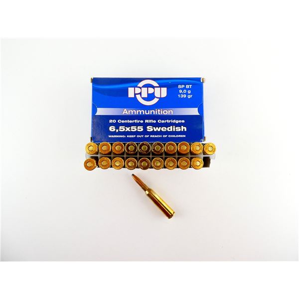PPU 6.5X55 SWEDISH AMMO LOT