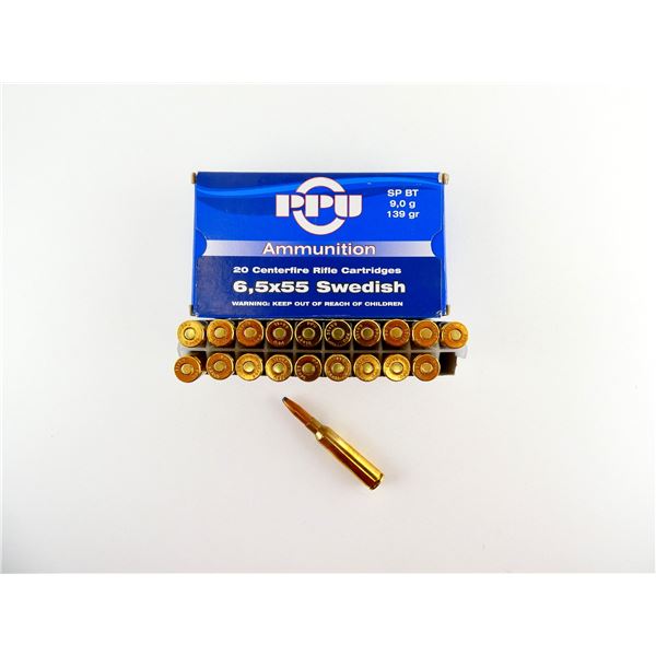 PPU 6.5X55 SWEDISH AMMO LOT