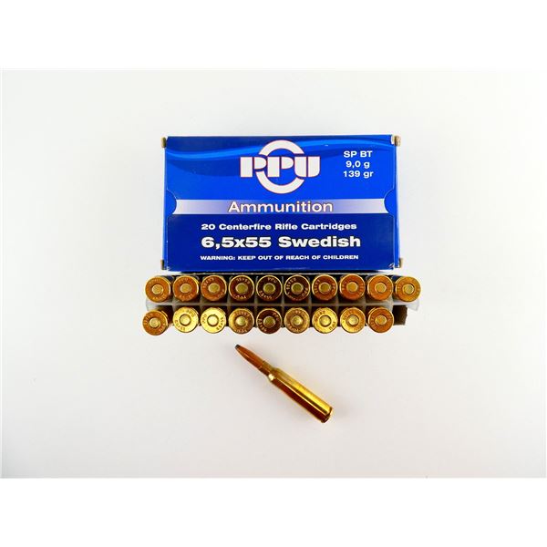 PPU 6.5X55 SWEDISH AMMO LOT