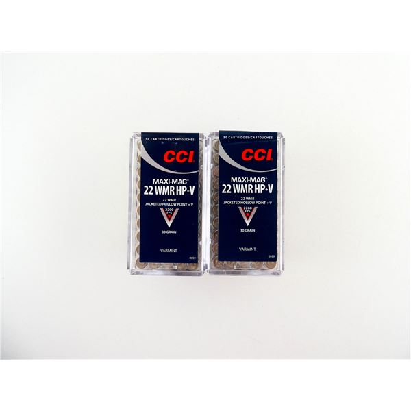 CCI MAXI-MAG .22 WMR AMMO LOT