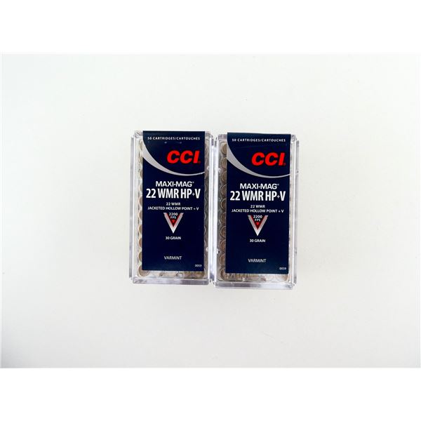 CCI MAXI-MAG .22 WMR AMMO LOT