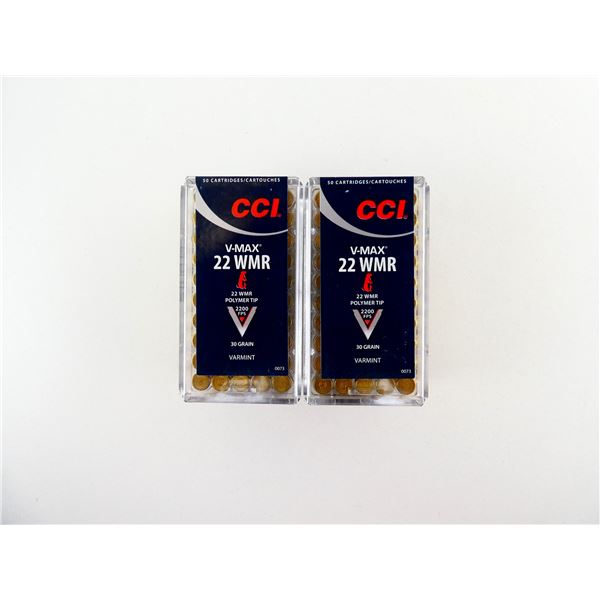 CCI V-MAX .22 WMR AMMO LOT