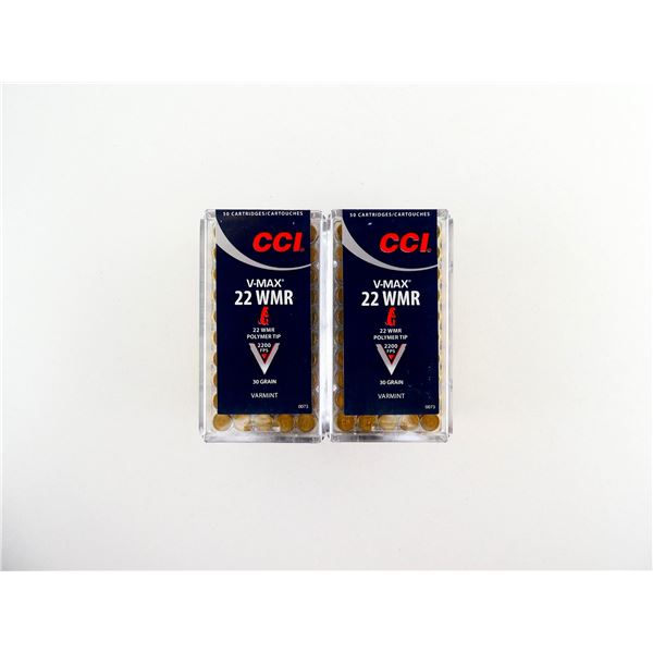 CCI V-MAX .22 WMR AMMO LOT