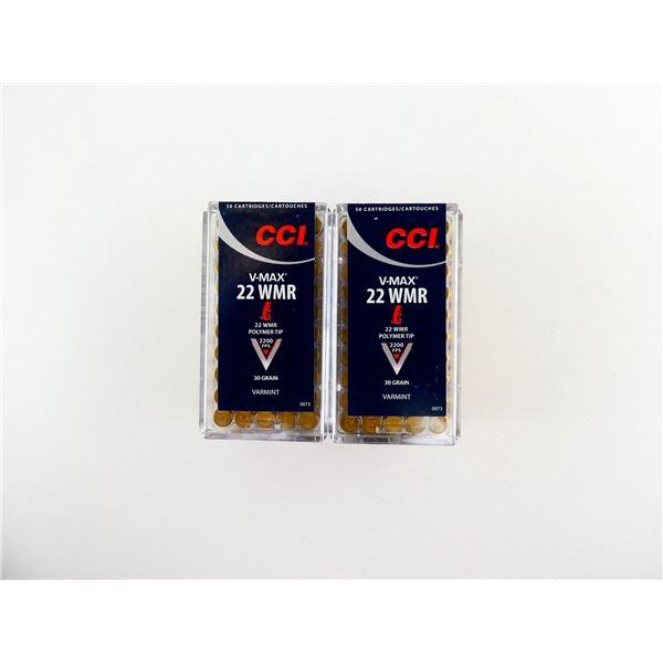 CCI V-MAX .22 WMR AMMO LOT