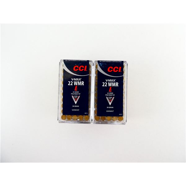 CCI V-MAX .22 WMR AMMO LOT