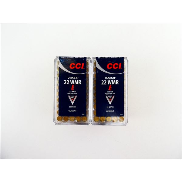 CCI V-MAX .22 WMR AMMO LOT