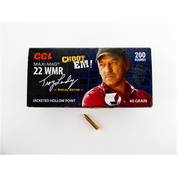 CCI MAXI-MAG .22 WMR TROY LANDRY SPECIAL EDITION AMMO LOT