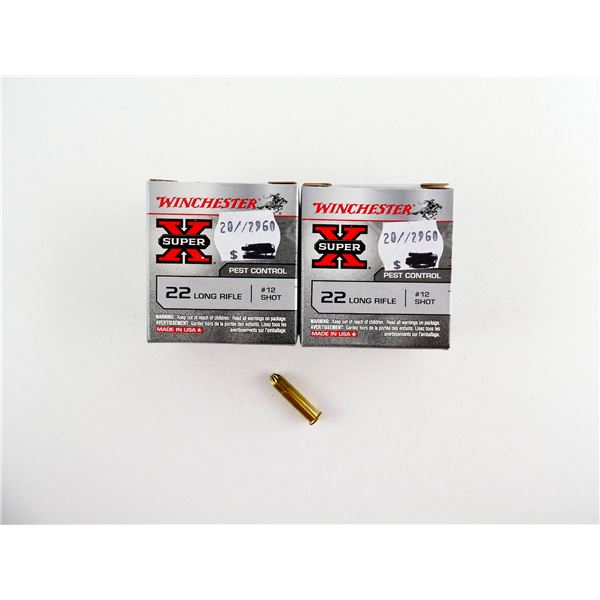 WINCHESTER .22 LR SHOT SHELL AMMO LOT