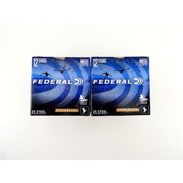 FEDERAL SPEED SHOK 12 GAUGE 3" STEEL SHOT SHELL AMMO LOT
