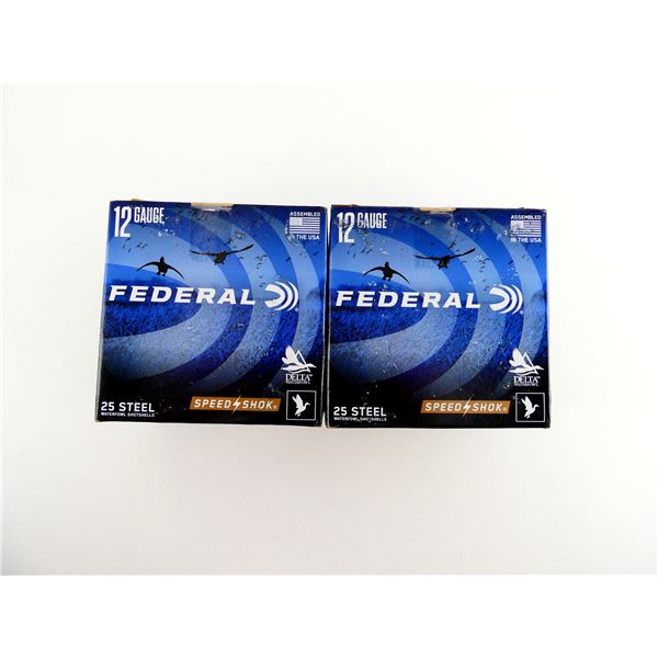 FEDERAL SPEED SHOK 12 GAUGE 3" STEEL SHOT SHELL AMMO LOT