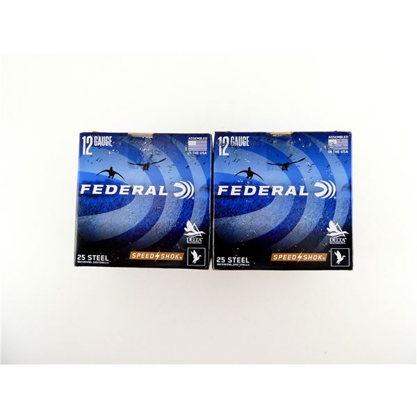 FEDERAL SPEED SHOK 12 GAUGE 3" STEEL SHOT SHELL AMMO LOT