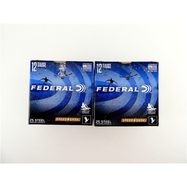 FEDERAL SPEED SHOK 12 GAUGE 3" STEEL SHOT SHELL AMMO LOT