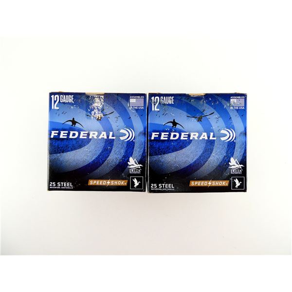 FEDERAL SPEED SHOK 12 GAUGE 3" STEEL SHOT SHELL AMMO LOT
