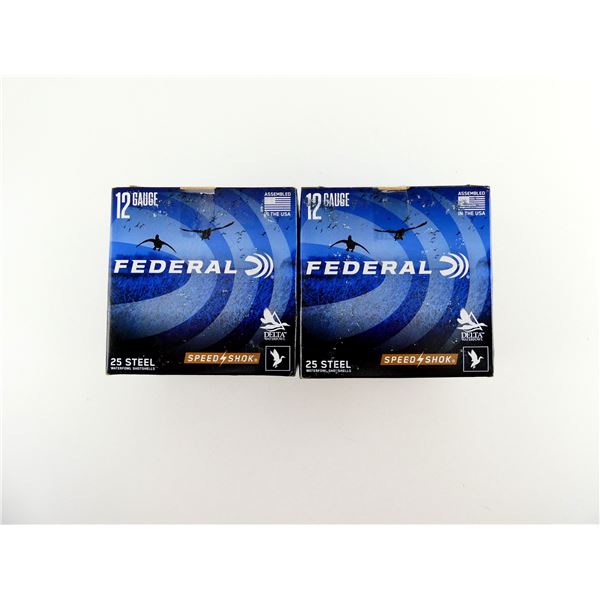 FEDERAL SPEED SHOK 12 GAUGE 3" STEEL SHOT SHELL AMMO LOT