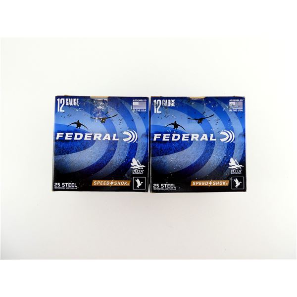 FEDERAL SPEED SHOK 12 GAUGE 3" STEEL SHOT SHELL AMMO LOT