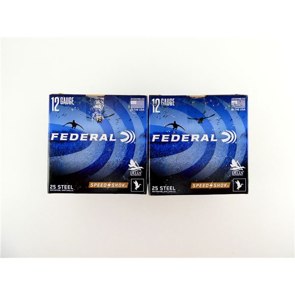FEDERAL SPEED SHOK 12 GAUGE 3" STEEL SHOT SHELL AMMO LOT